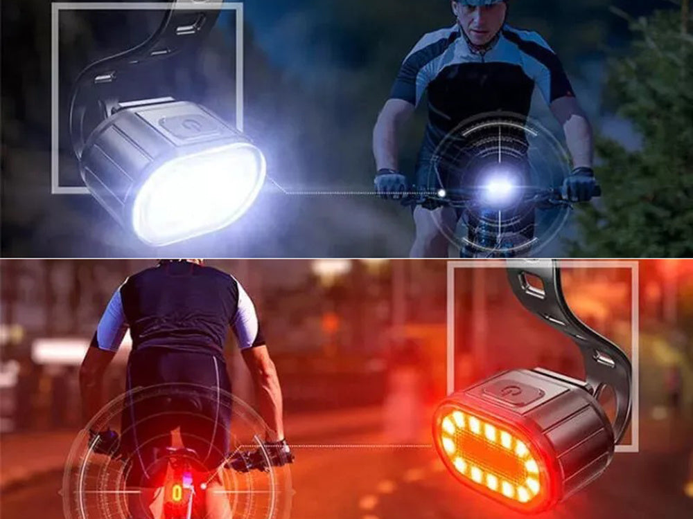 Fietsverlichtingsset Sport - Voorlicht en Achterlicht - LED - USB-Oplaadbaar kopen