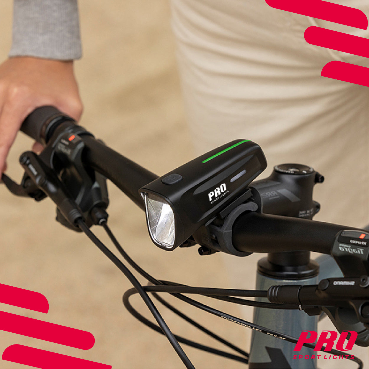 Fietsverlichtingsset 100 Lux Koplamp en Achterlicht LED USB Oplaadbaar Kopen Online