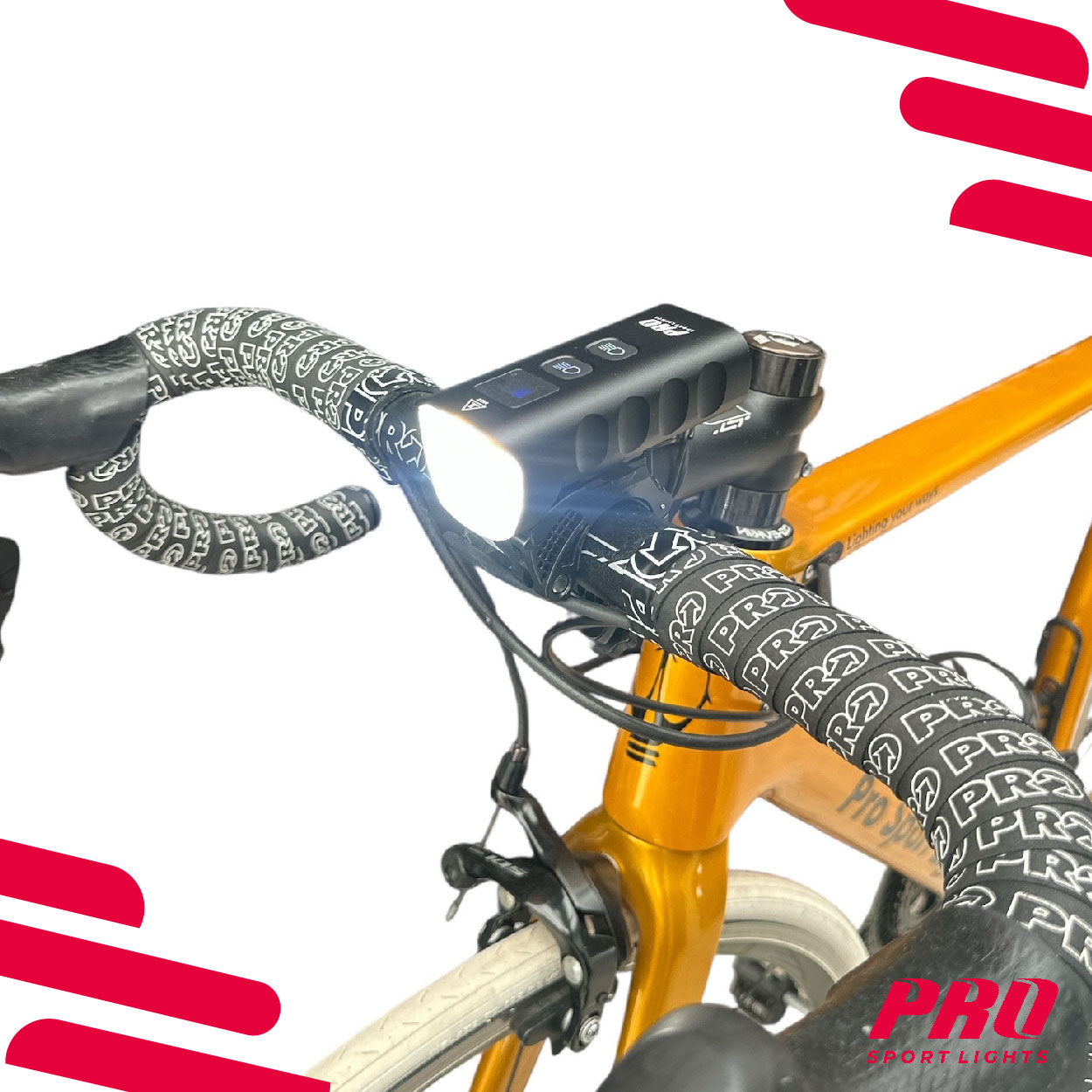 Fietsverlichtingsset 1800 en 100 Lumen Pro Sport Lights Performance Koplamp en Achterlicht Fiets MTB/Racefiets Kopen Online