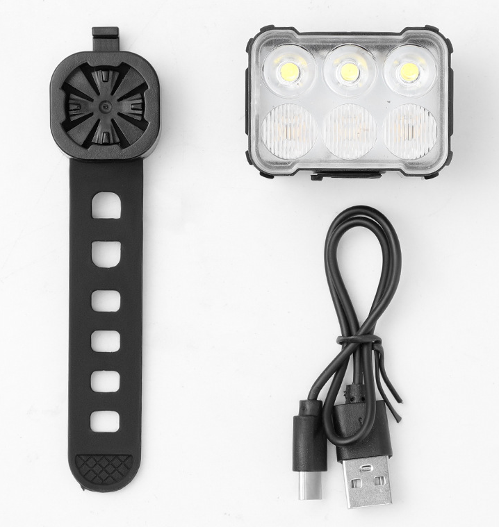 Fietsverlichtingsset Voorlicht en Achterlicht 360 en 50 Lumen LED USB Oplaadbaar kopen online