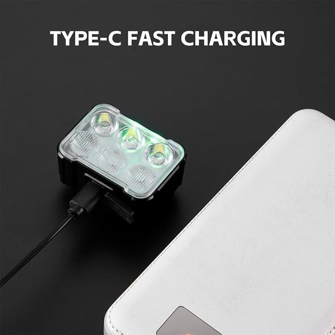Fietsverlichtingsset Voorlicht en Achterlicht 360 en 50 Lumen LED USB Oplaadbaar kopen online
