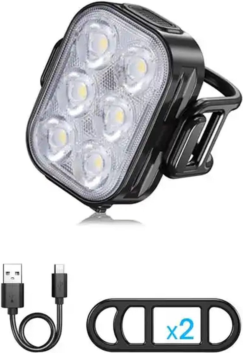 LED Fietsverlichtingsset 200/50 Lumen Voorlicht en Achterlicht Fiets