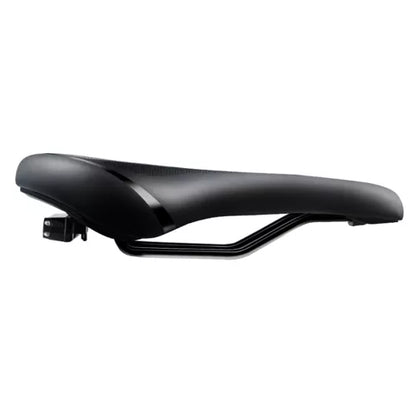 Comfort-satula USB-ladattavalla LED-takavalolla – unisex, musta/sininen