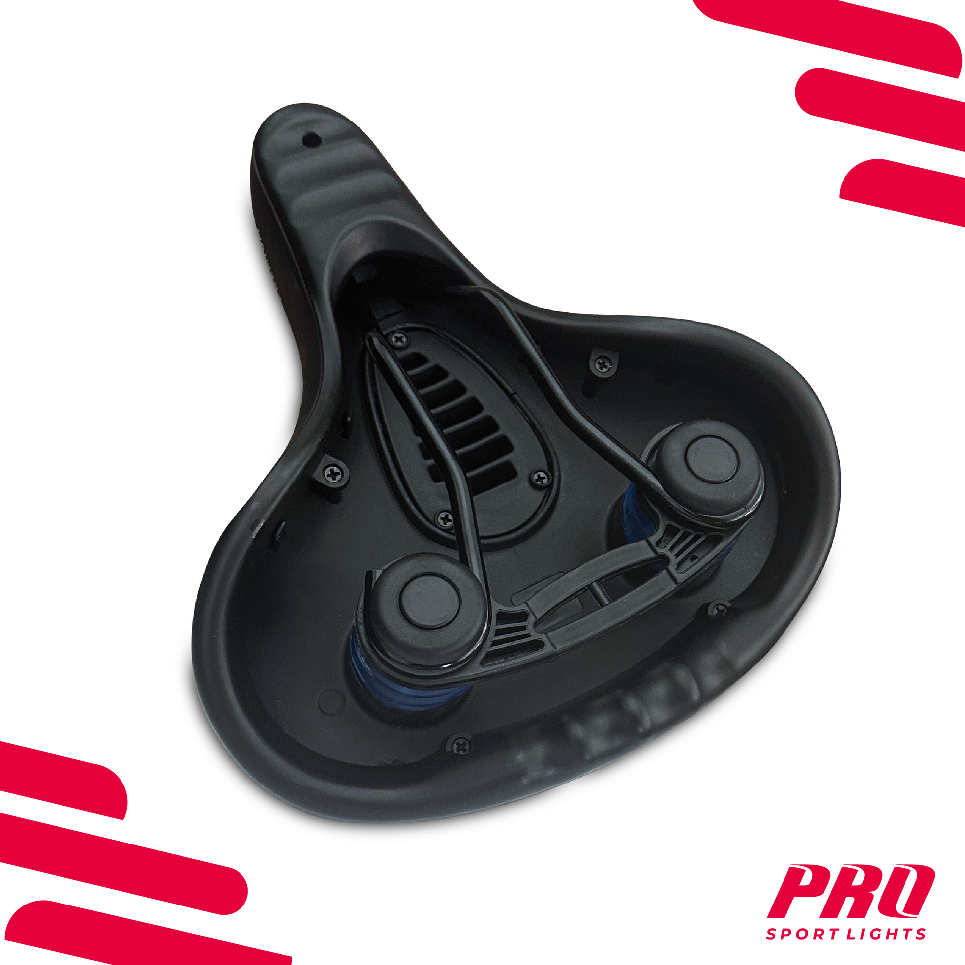 Fietszadel Pro Sport Lights DamesHeren - Gel Premium Royal - Comfort - Zwart kopen online