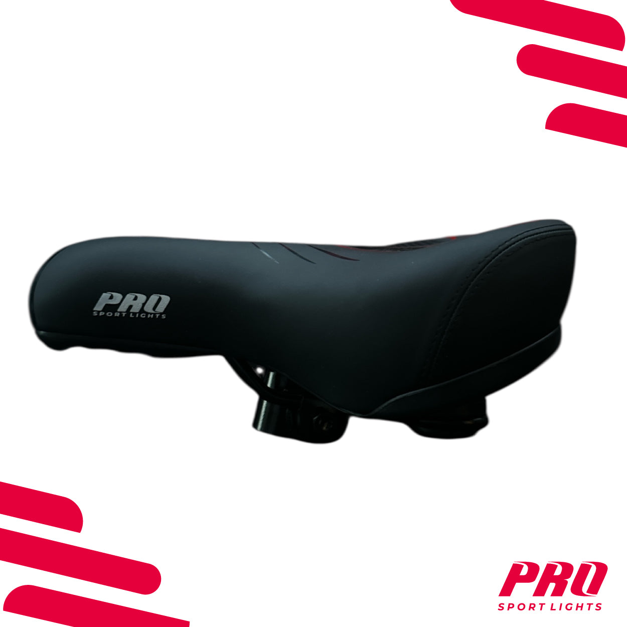 Fietszadel Dames Heren Pro Comfort Zadel RoodZwart E-Bike Stadsfiets Kopen Online