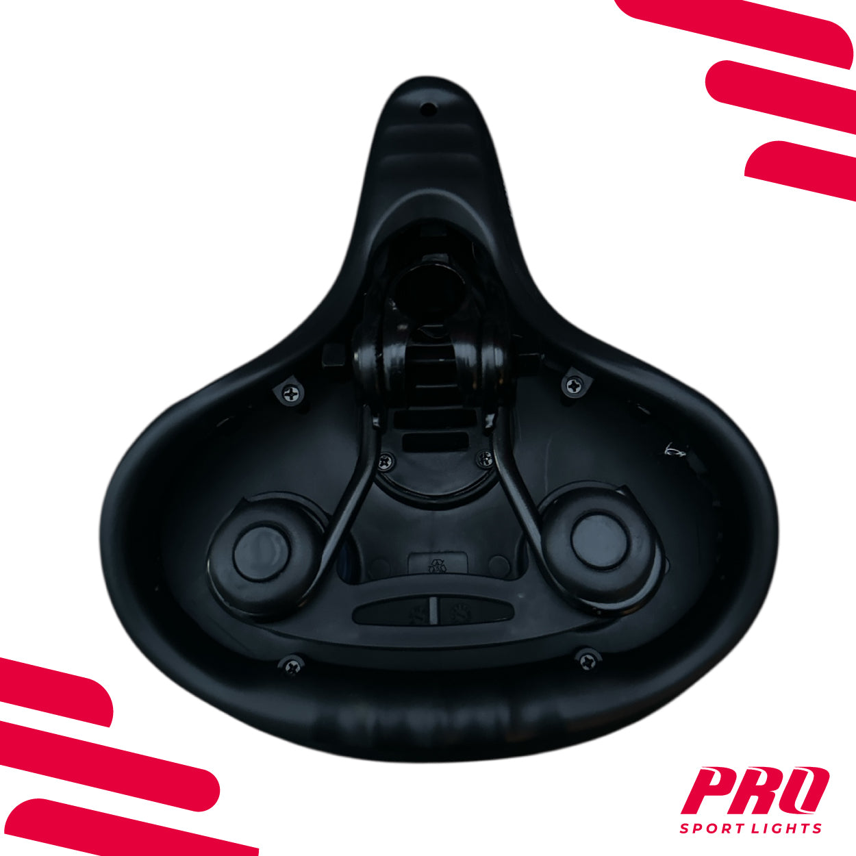 Fietszadel Dames Heren Pro Comfort Zadel RoodZwart E-Bike Stadsfiets Kopen Online