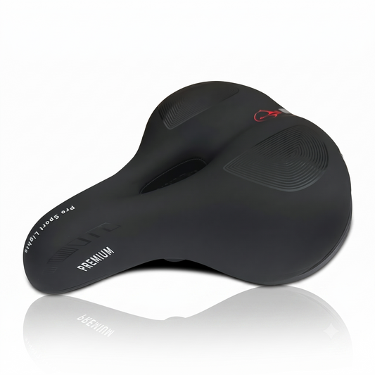 Fietszadel  Dames Heren Selle Gel Premium Royal Zadel Fiets Comfort - Zwart Kopen Online