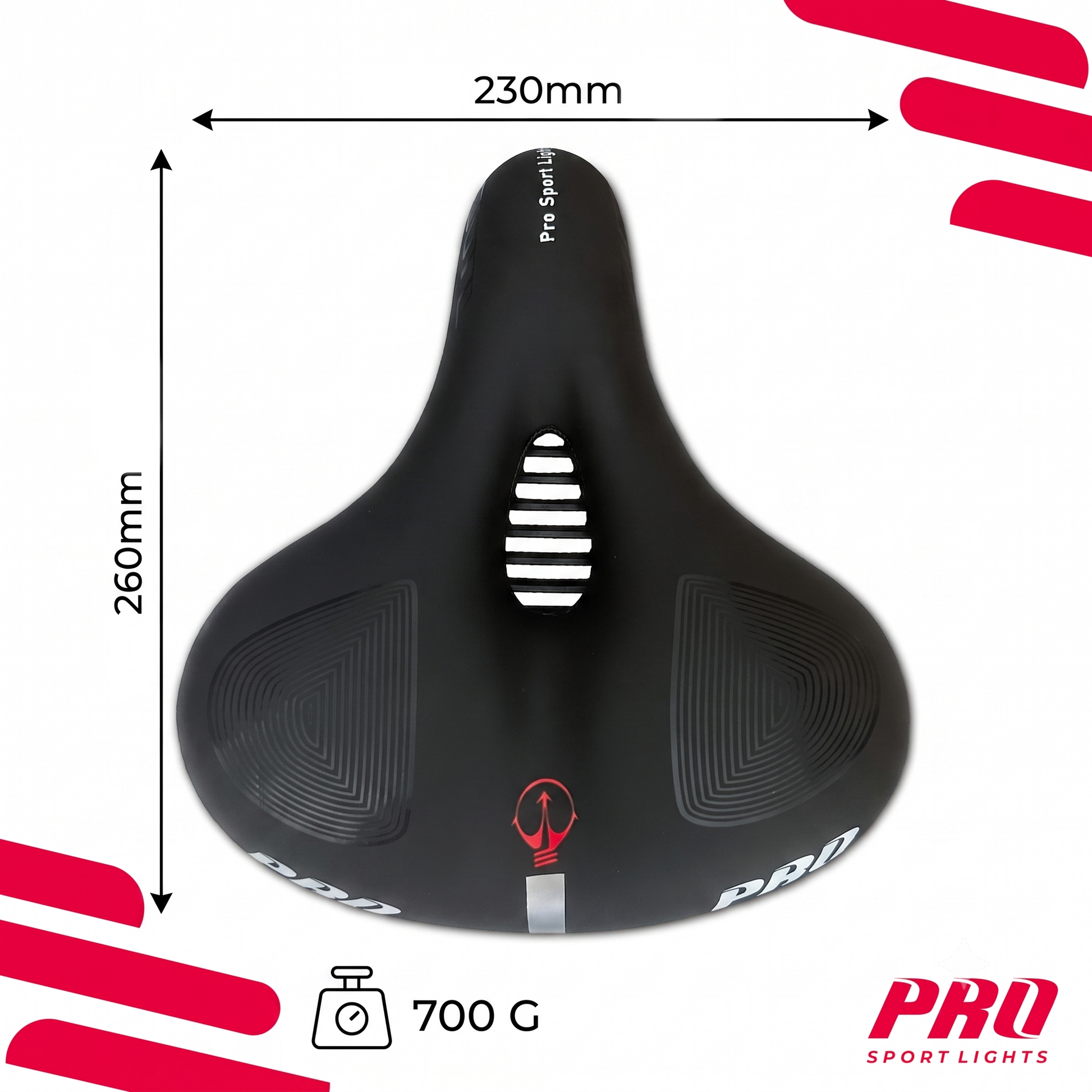Fietszadel  Dames Heren Selle Gel Premium Royal Zadel Fiets Comfort - Zwart Kopen Online