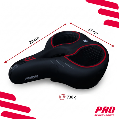 Pro Comfort -leveä unisex-satula – kaupunki- ja sähköpyörään