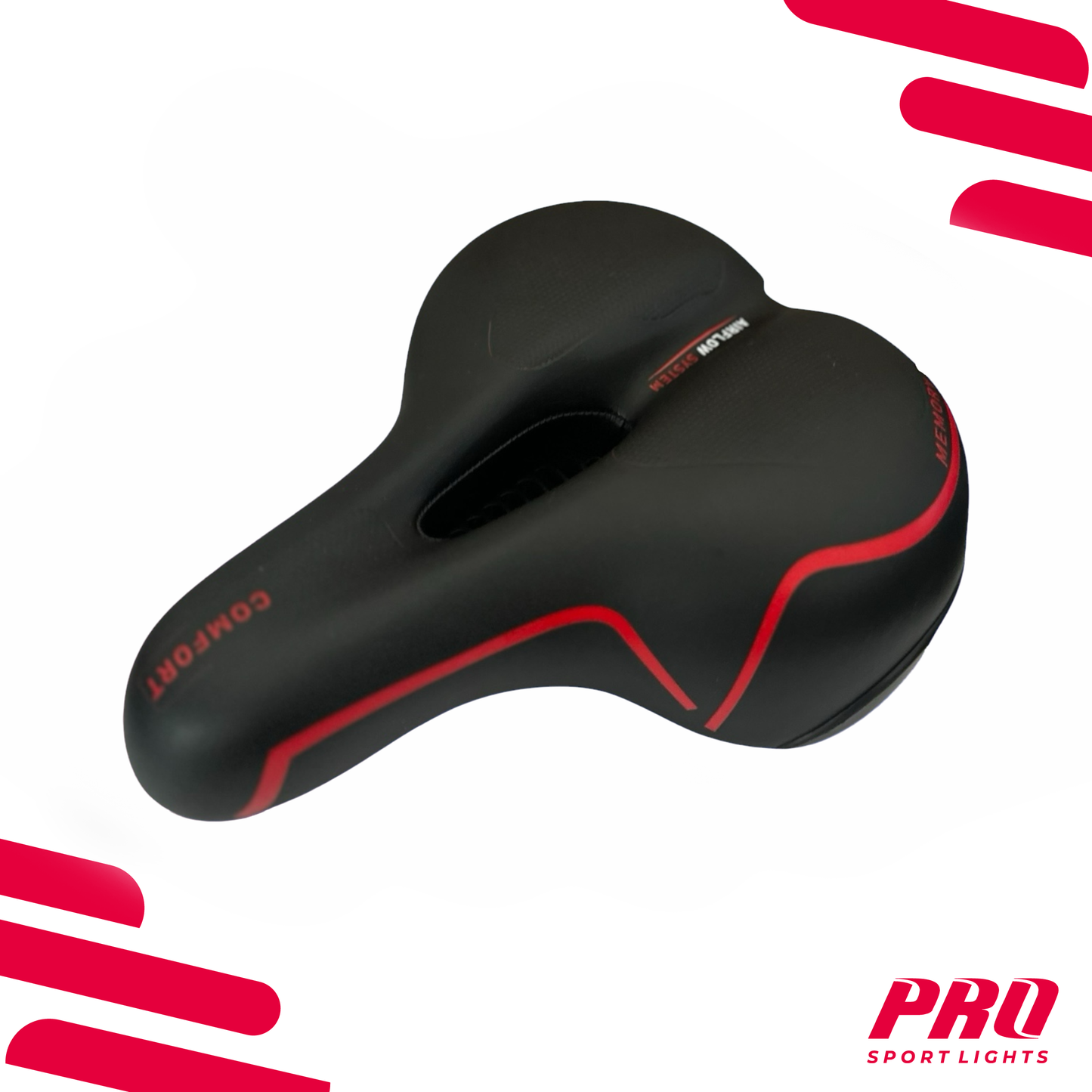 Fietszadel Unisex Selle Fiets Memory Foam Comfort Royal Zadel Dames Heren - Zwart Kopen Online