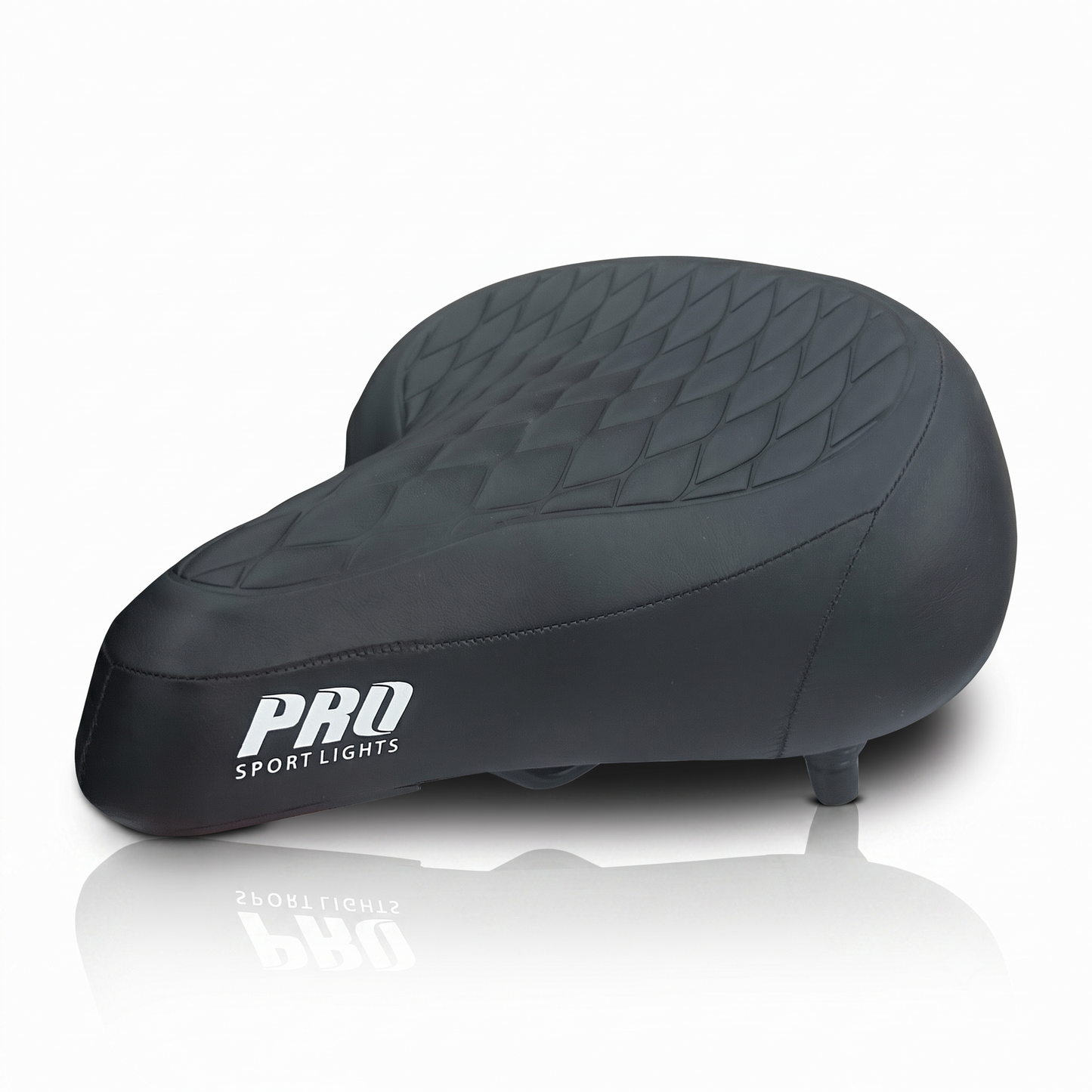 Fietszadel Unisex Selle Foamvulling Zadel Fiets Dames Heren Cruiser Royal - Zwart