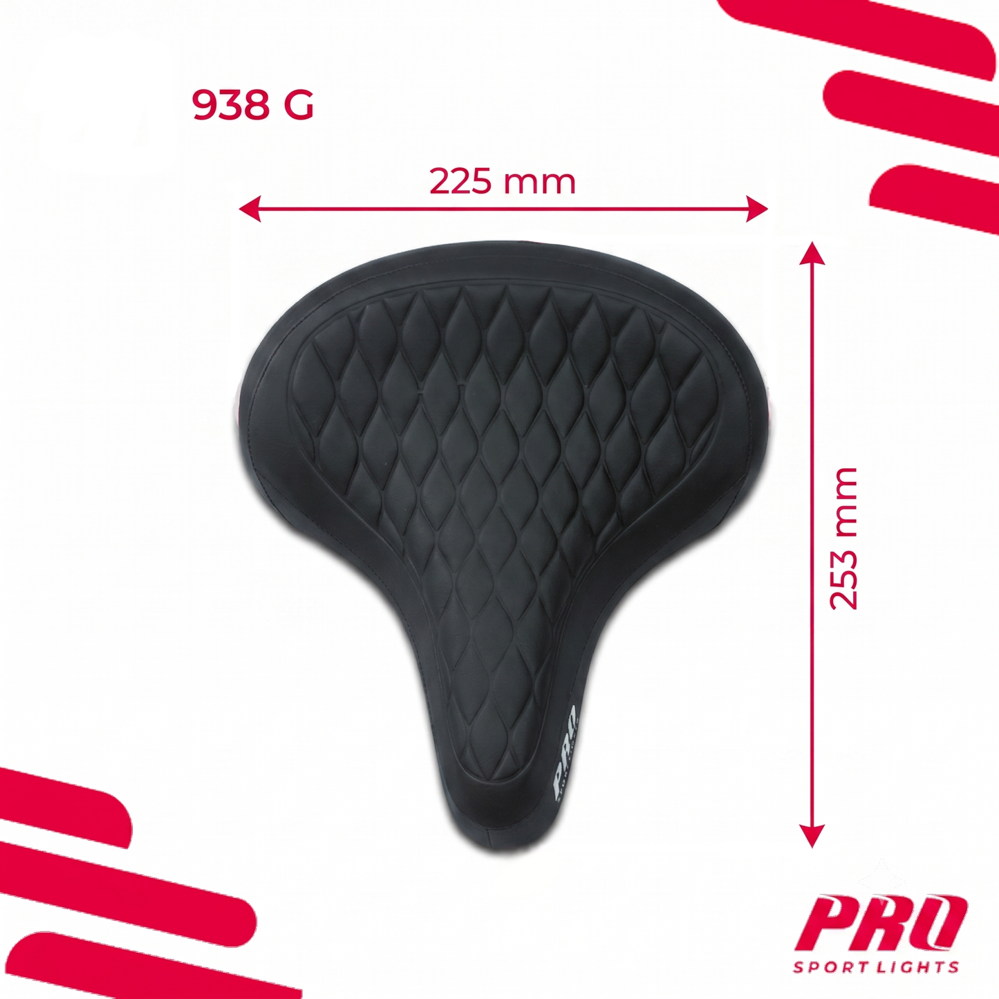Fietszadel Unisex Selle Foamvulling Zadel Fiets Dames Heren Cruiser Royal- Zwart Kopen Online