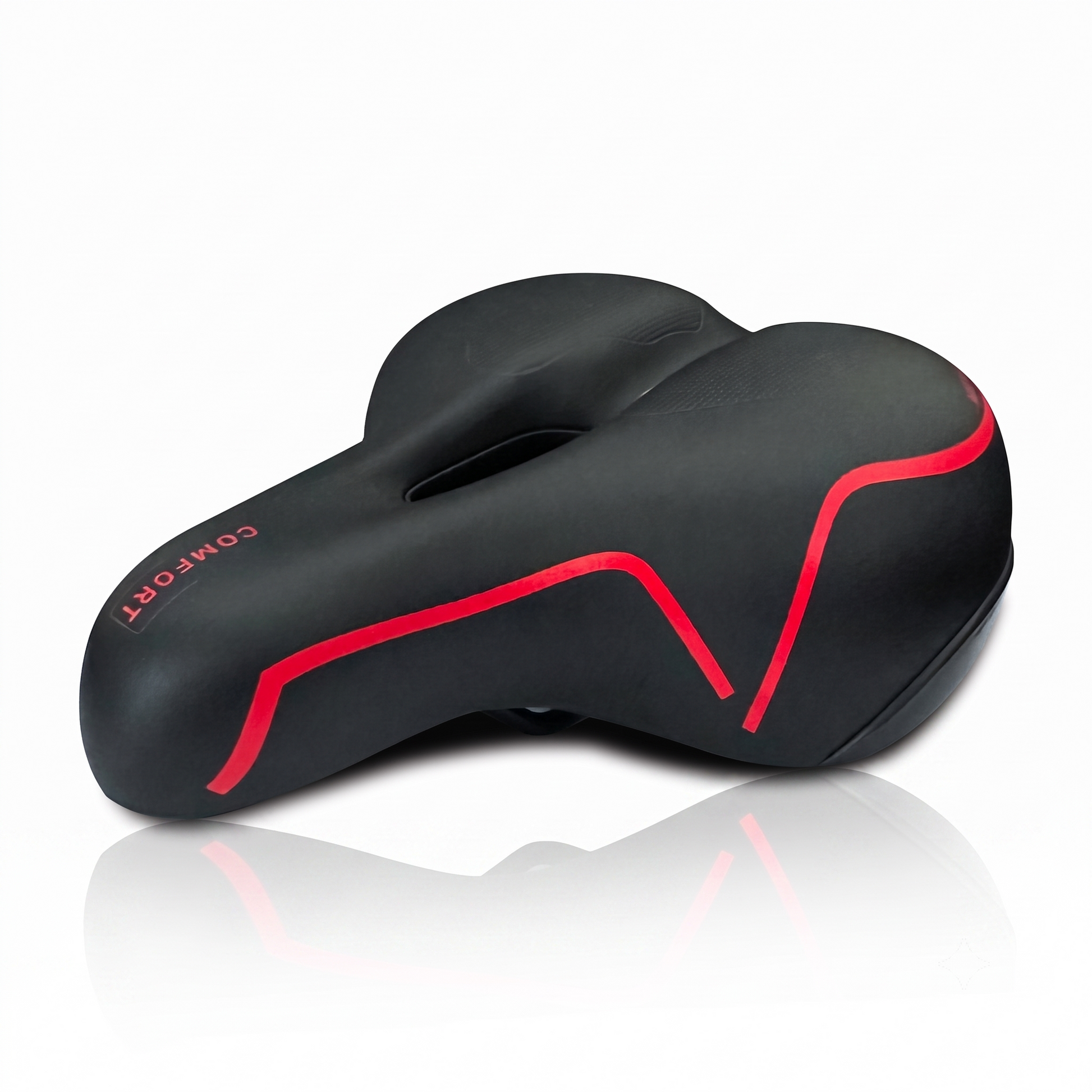 Fietszadel Unisex Selle Fiets Memory Foam Comfort Royal Zadel Dames Heren - Zwart Kopen Online