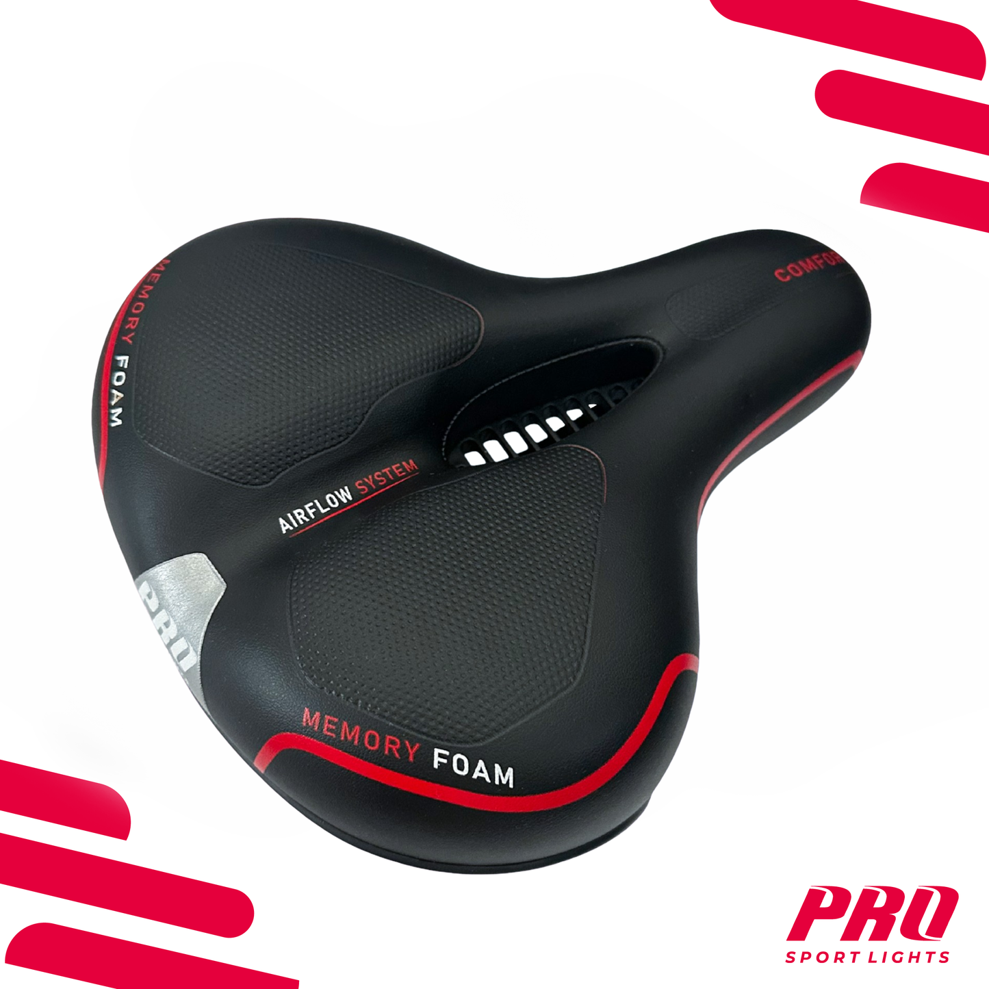 Fietszadel Unisex Selle Fiets Memory Foam Comfort Royal Zadel Dames Heren - Zwart Kopen Online