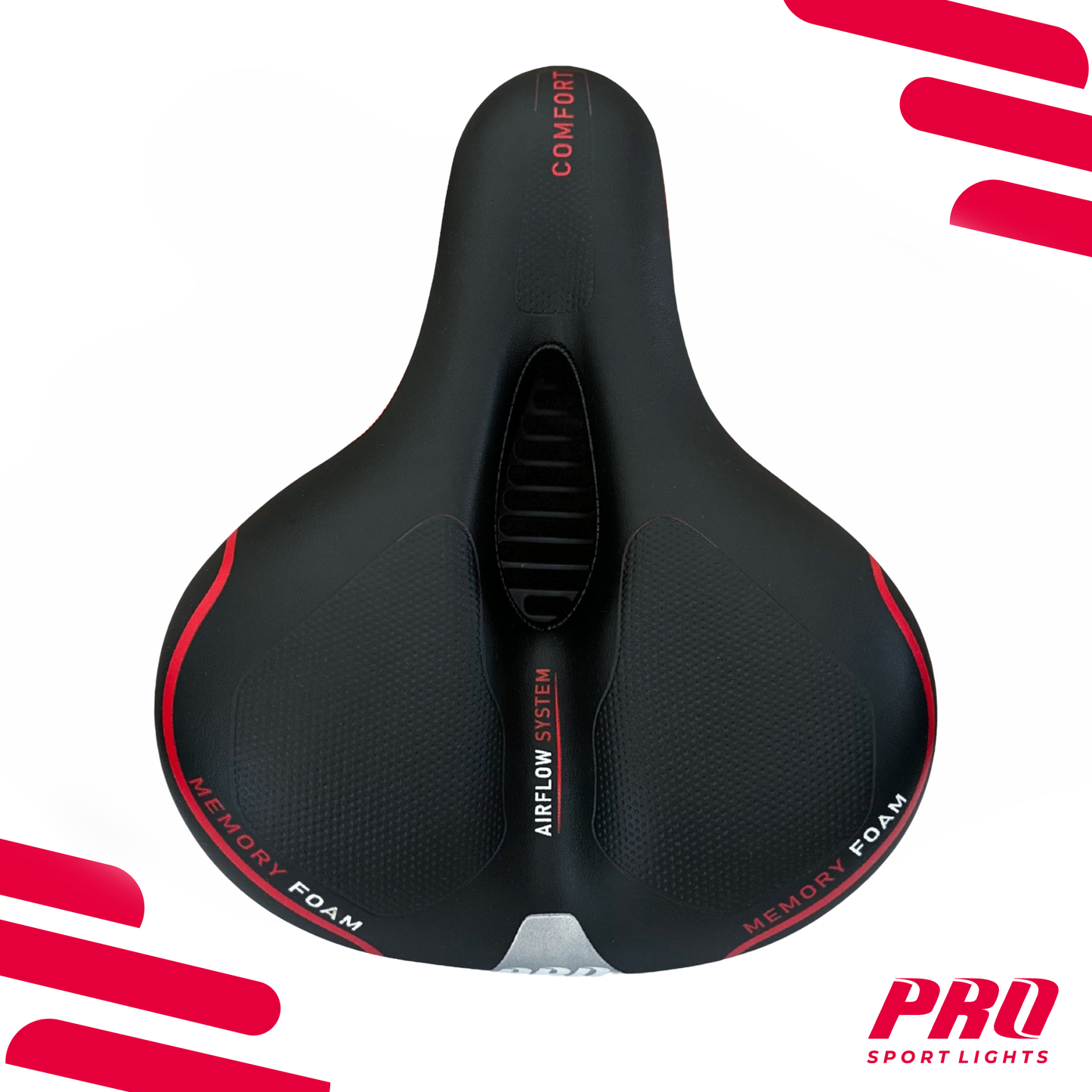Fietszadel Unisex Selle Fiets Memory Foam Comfort Royal Zadel Dames Heren - Zwart Kopen Online