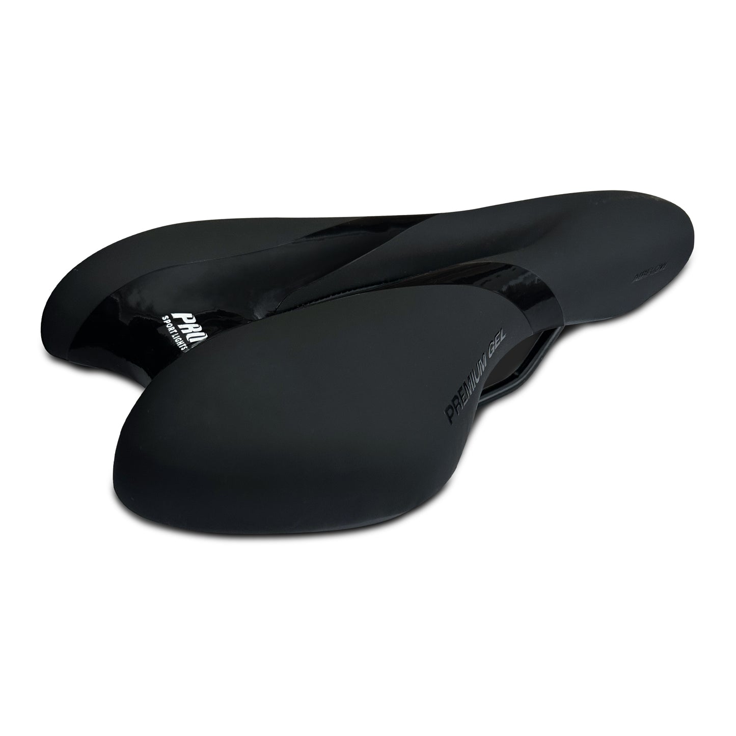 Fietszadel Pro Sport Lights Gel Comfort Dames/Heren - Zwart - Premium Gel kopen