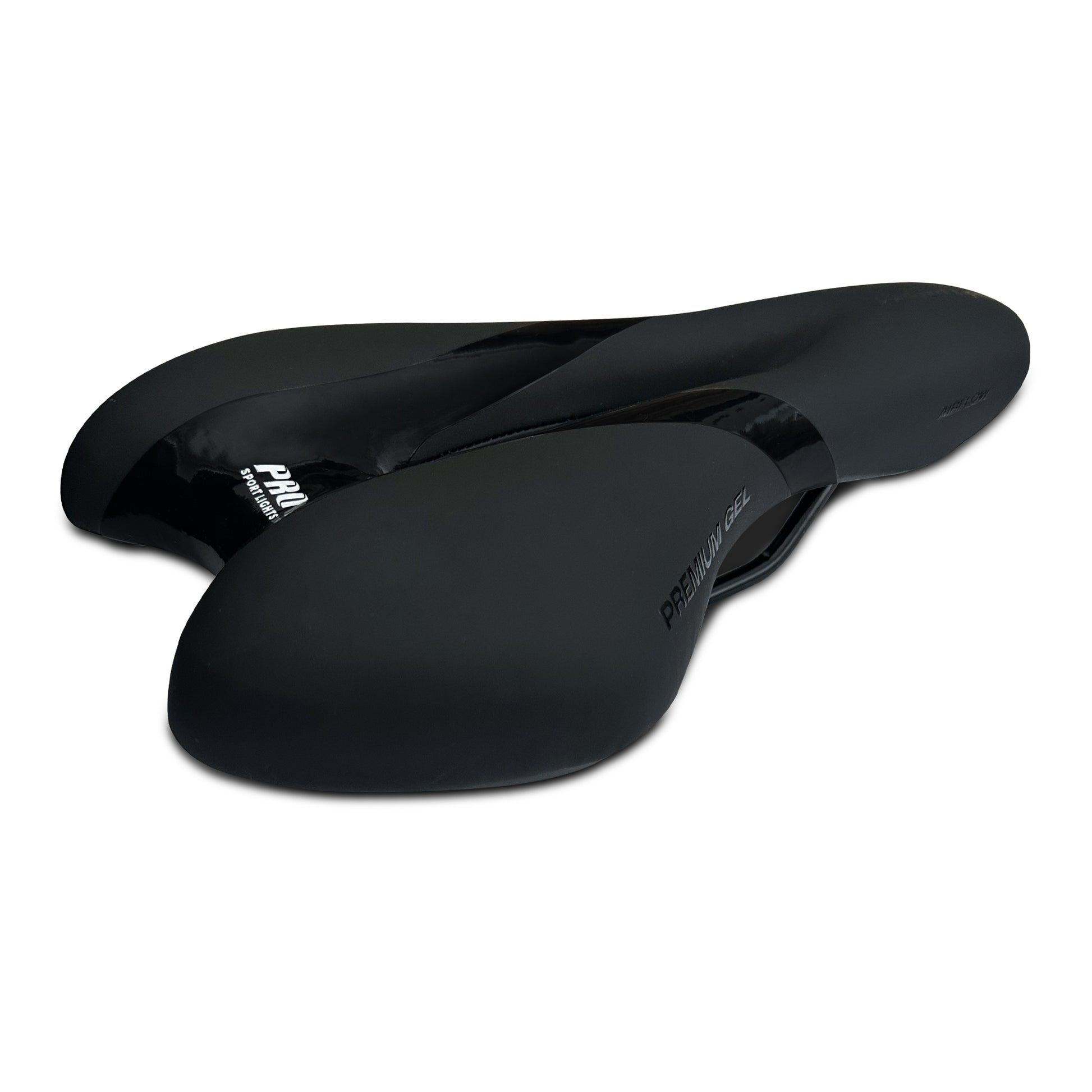 Fietszadel Pro Sport Lights Gel Comfort Dames/Heren - Zwart - Premium Gel kopen
