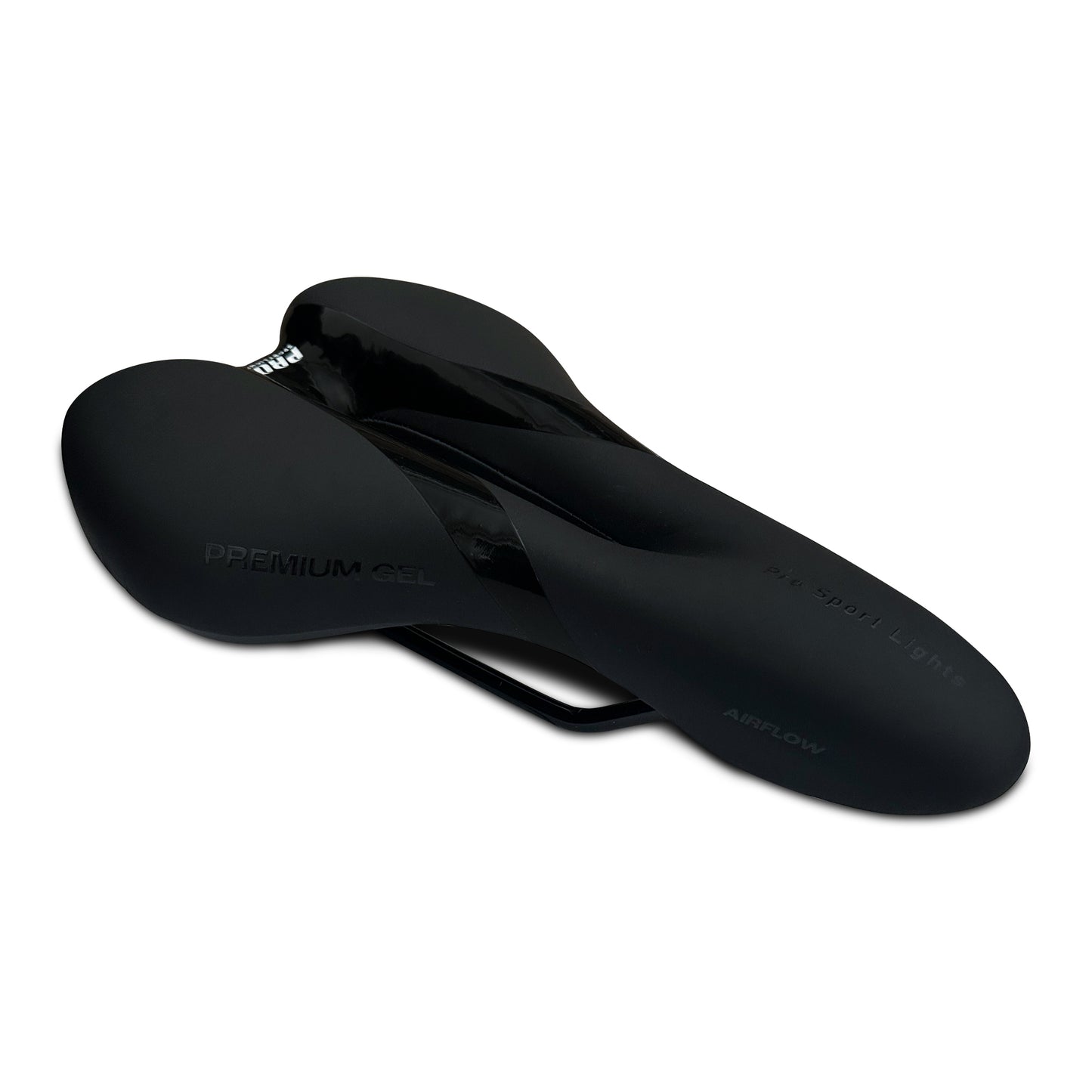 Fietszadel Pro Sport Lights Gel Comfort Dames/Heren - Zwart - Premium Gel kopen