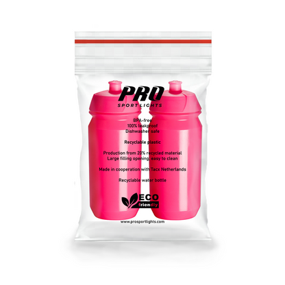 2 Pro Sport Lights -juomapulloa 500 ml – kirkkaanpinkki