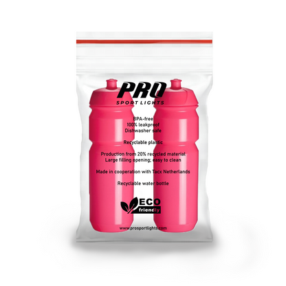 2 Pro Sport Lights -juomapulloa 750 ml – kirkkaanpinkki
