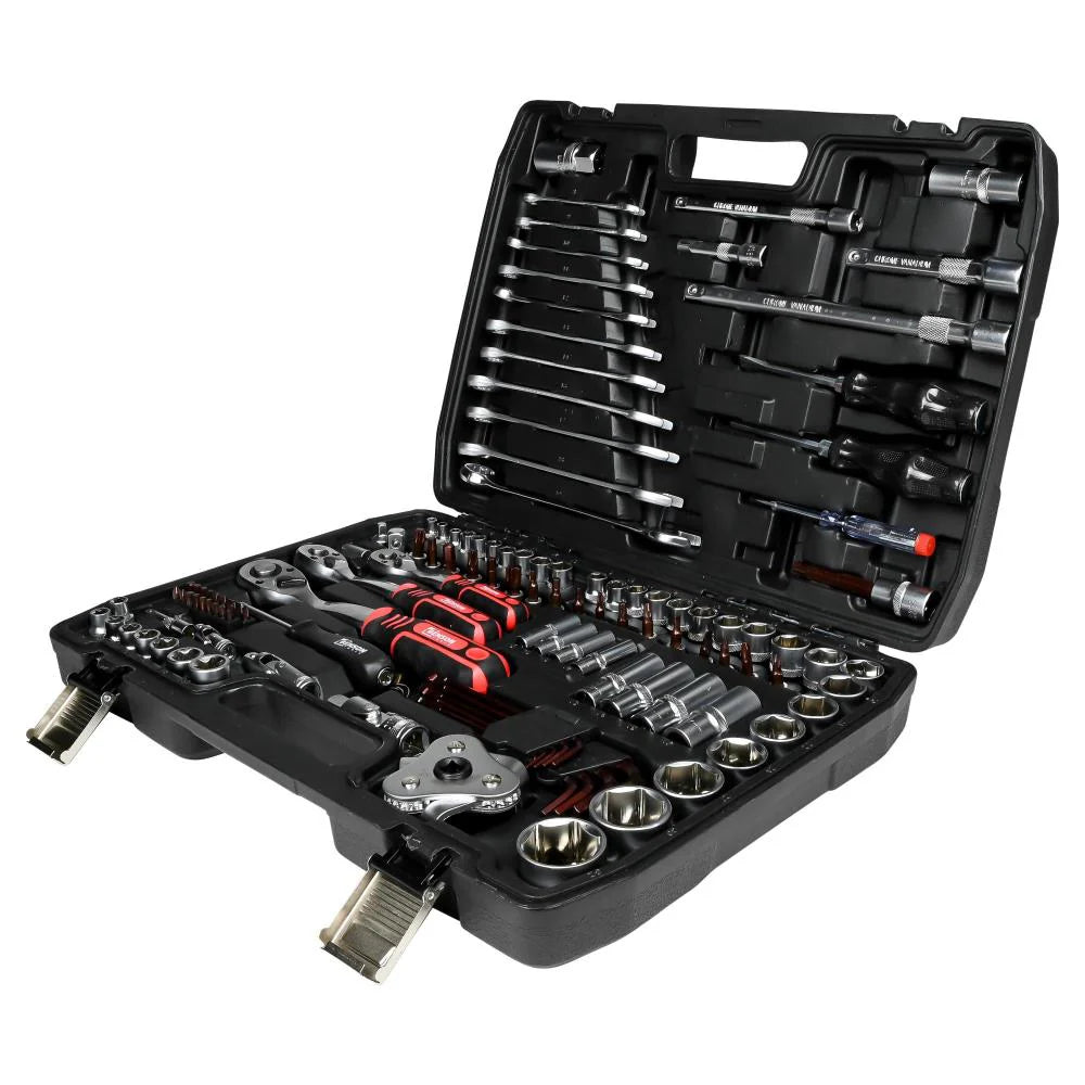 Gereedschapset 121-delig doppenset fietsgereedschap Momentsleutelset Kopen Online