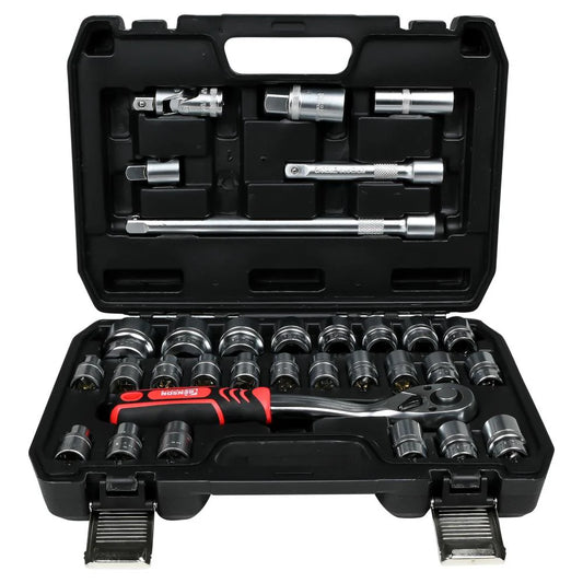 Gereedschapsset Doppenset 32-Delig Complete Gereedschapskoffer