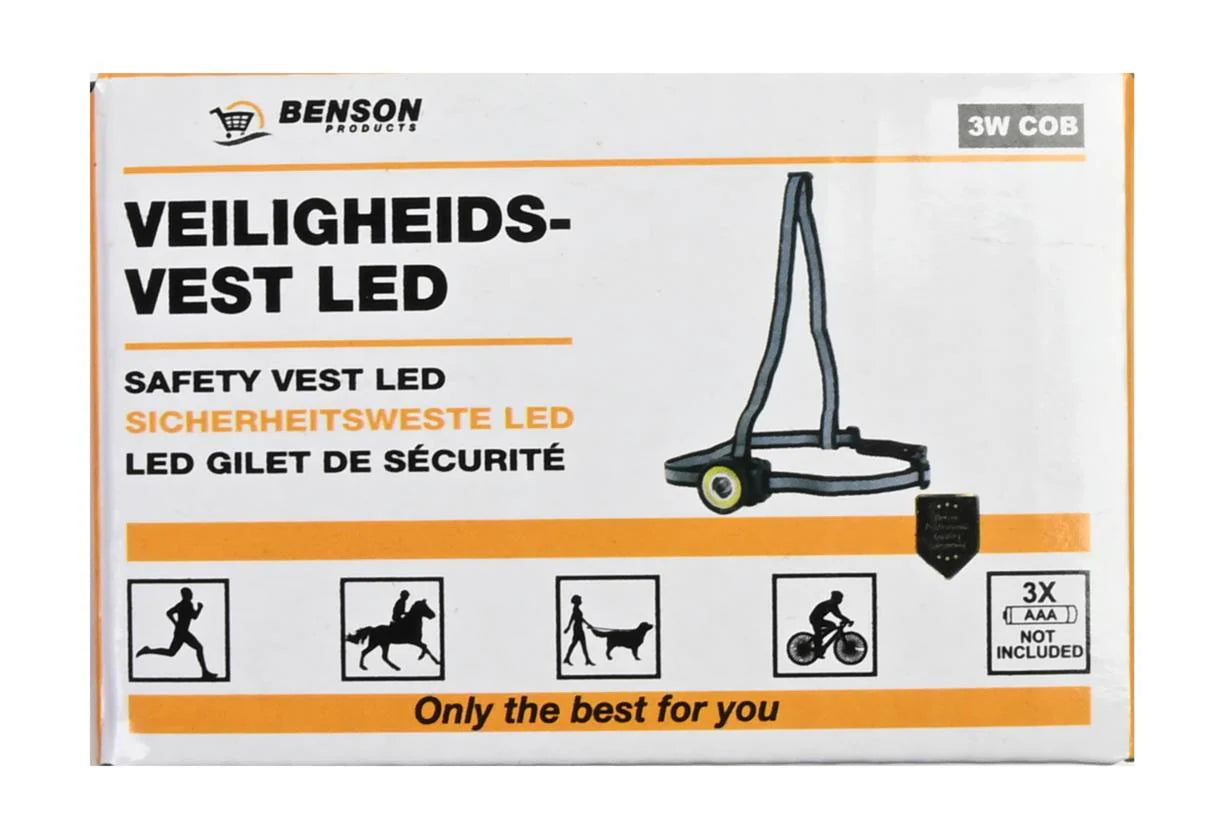 Hardloop Vest Loop Verlichting Veiligheidsvest Fiets COB LED Met Reflectoren Kopen Online