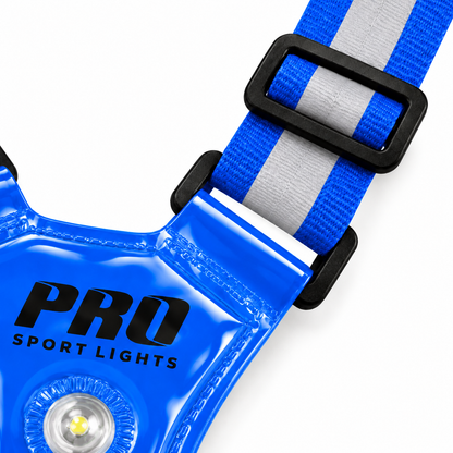 Hardloopvest Met Verlichting en Reflectoren LED Veiligheidsvest USB-C Oplaadbaar Fietsen One Size
