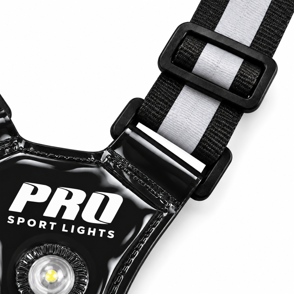 Hardloopvest Met Verlichting en Reflectoren LED Veiligheidsvest USB-C Oplaadbaar Fietsen One Size