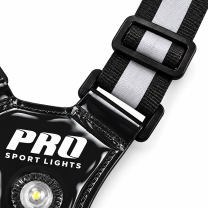 Hardloopvest Met Verlichting en Reflectoren LED Veiligheidsvest USB-C Oplaadbaar Fietsen One Size