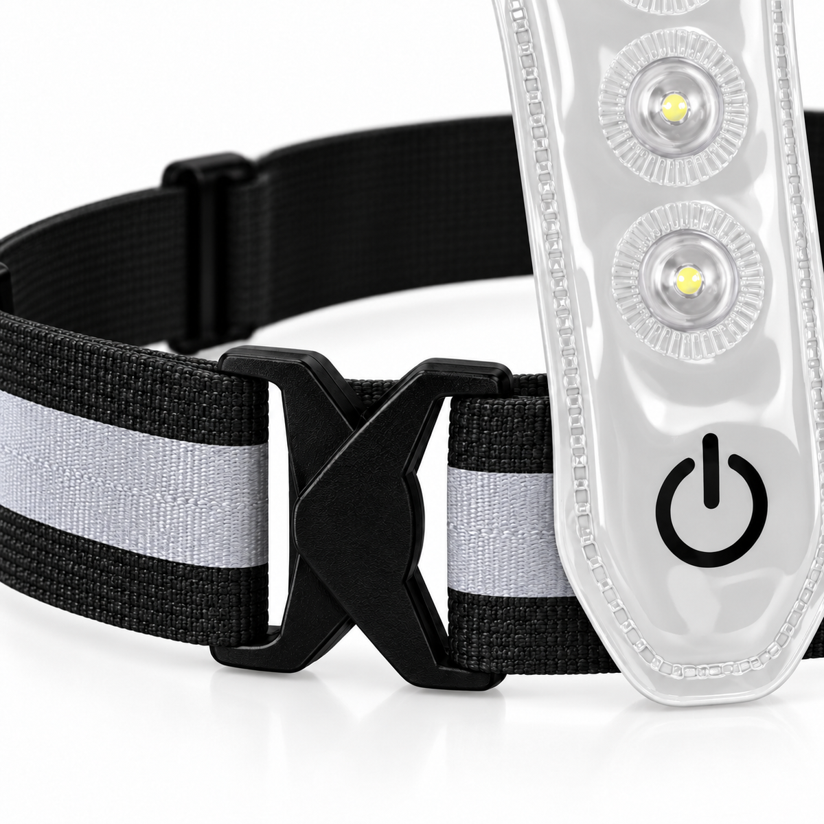 Hardloopvest Met Verlichting en Reflectoren LED Veiligheidsvest USB-C Oplaadbaar Fietsen One Size