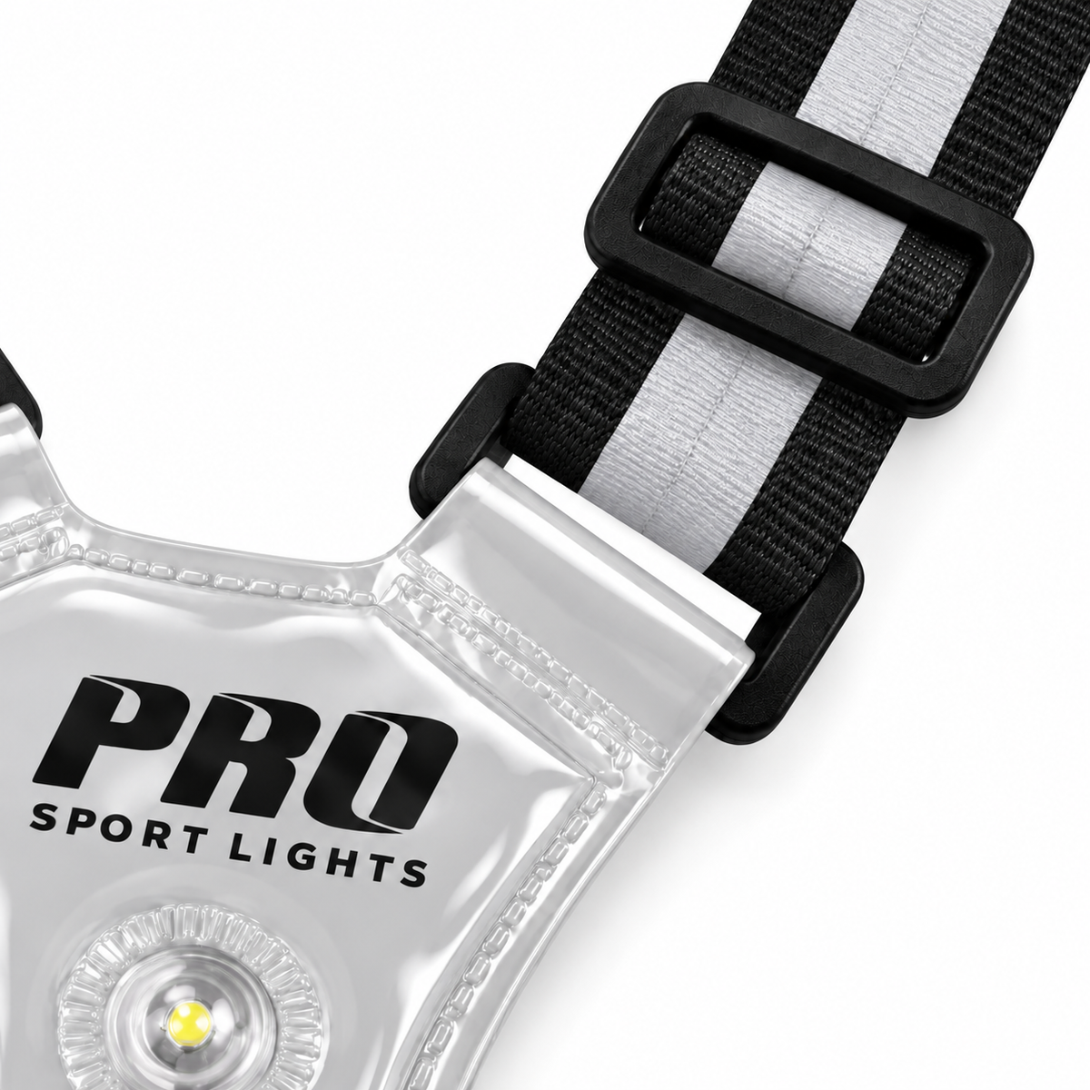 Hardloopvest Met Verlichting en Reflectoren LED Veiligheidsvest USB-C Oplaadbaar Fietsen One Size