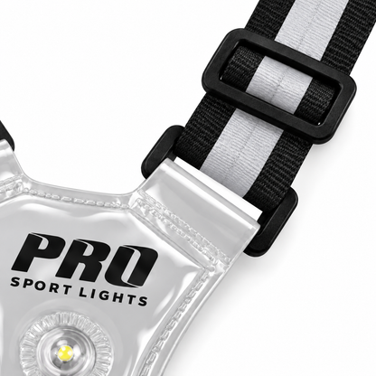 Hardloopvest Met Verlichting en Reflectoren LED Veiligheidsvest USB-C Oplaadbaar Fietsen One Size
