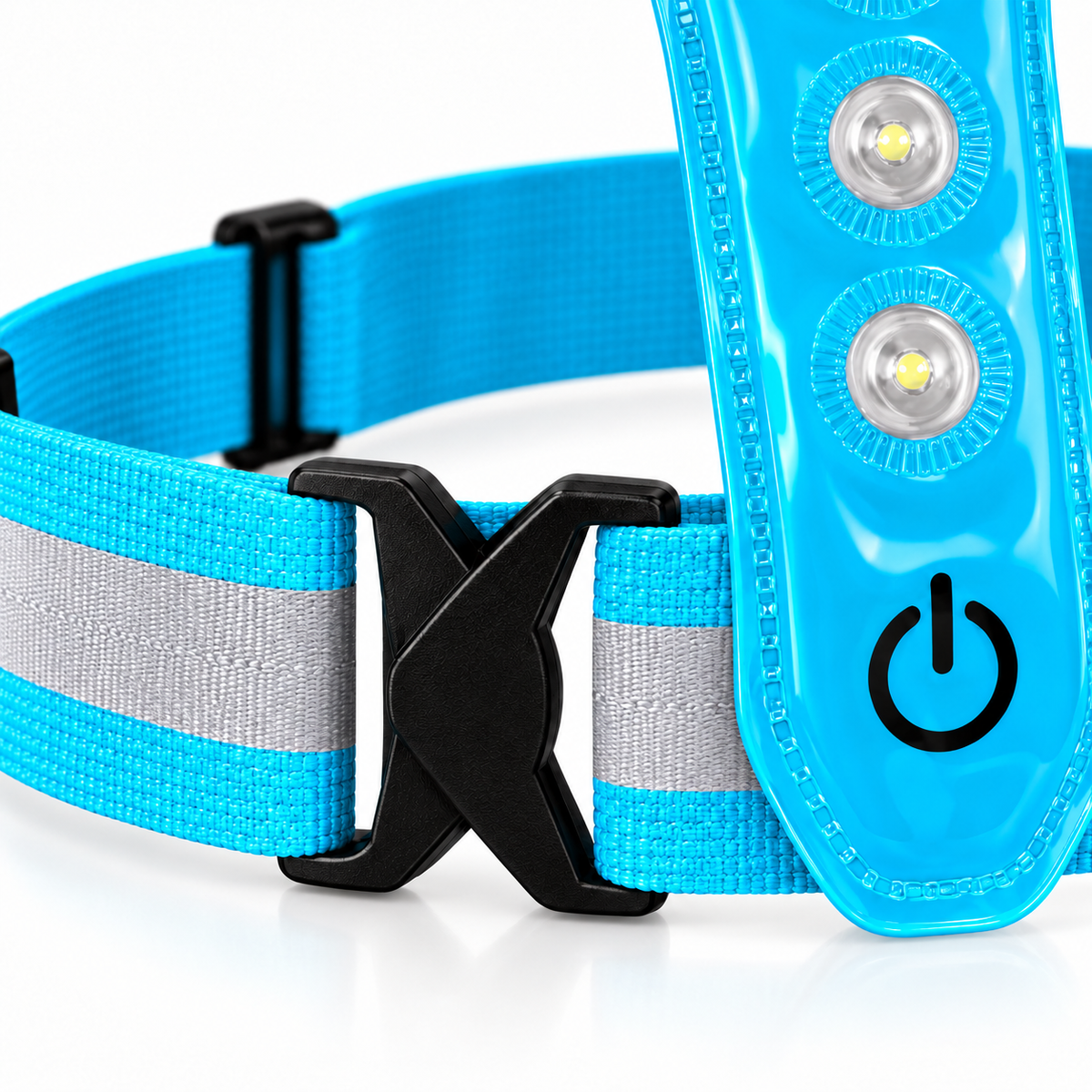 Hardloopvest Met Verlichting en Reflectoren LED Veiligheidsvest USB-C Oplaadbaar Fietsen One Size