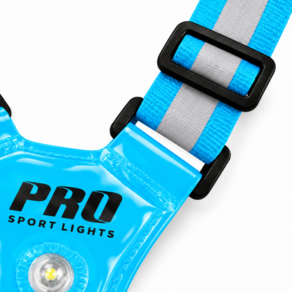 Hardloopvest Met Verlichting en Reflectoren LED Veiligheidsvest USB-C Oplaadbaar Fietsen One Size