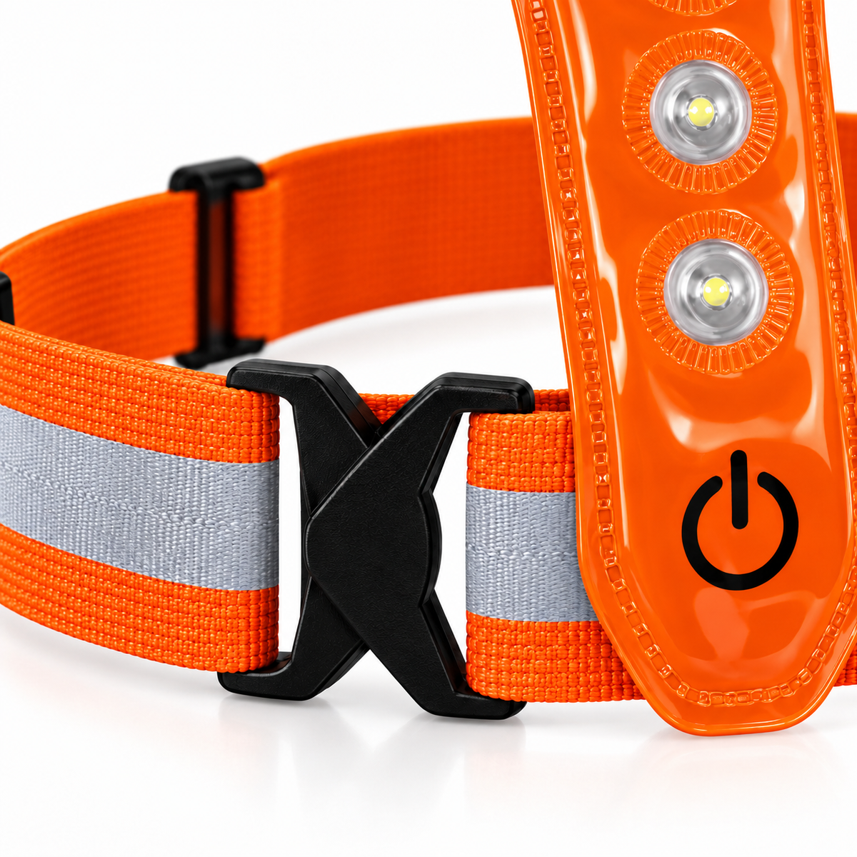 Hardloopvest Met Verlichting en Reflectoren LED Veiligheidsvest USB-C Oplaadbaar Fietsen One Size