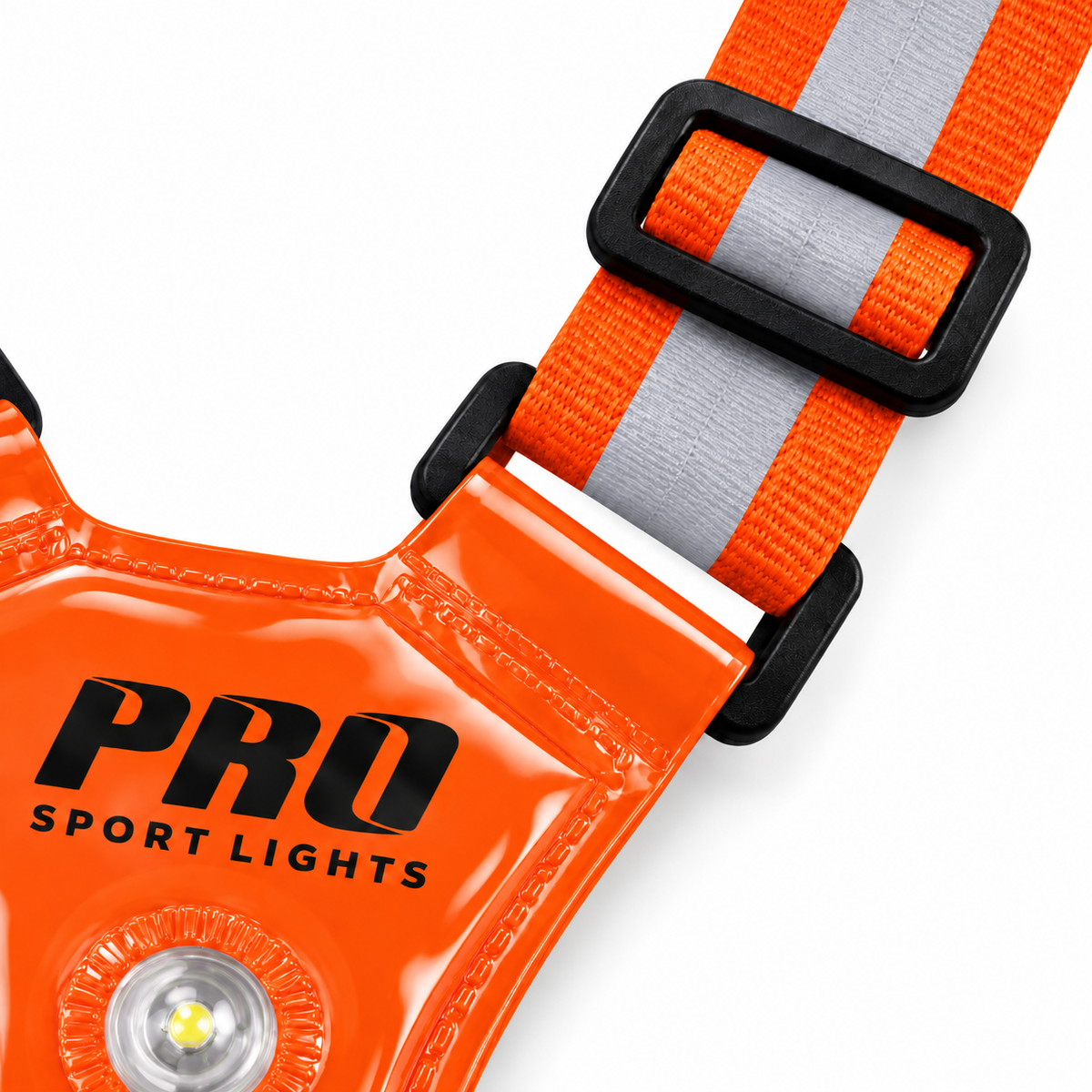 Hardloopvest Met Verlichting en Reflectoren LED Veiligheidsvest USB-C Oplaadbaar Fietsen One Size