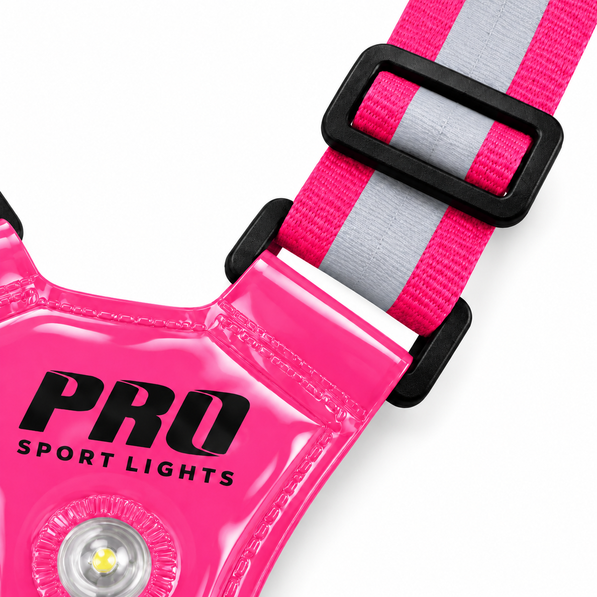 Hardloopvest Met Verlichting en Reflectoren LED Veiligheidsvest USB-C Oplaadbaar Fietsen One Size