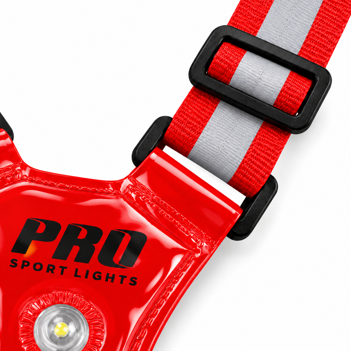 Hardloopvest Met Verlichting en Reflectoren LED Veiligheidsvest USB-C Oplaadbaar Fietsen One Size