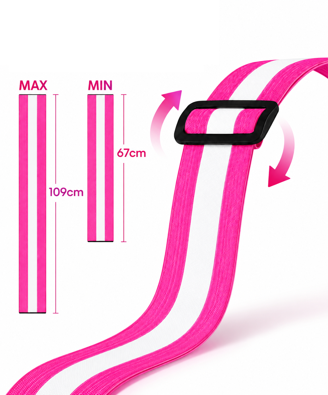Hardloopvest Met Verlichting en Reflectoren LED Veiligheidsvest USB-C Oplaadbaar Fietsen One Size