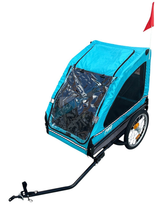 Hondenfietskar Blauw – Stevige Fietskar voor Honden met Reflectoren – Hondenkar tot 30 kg kopen online