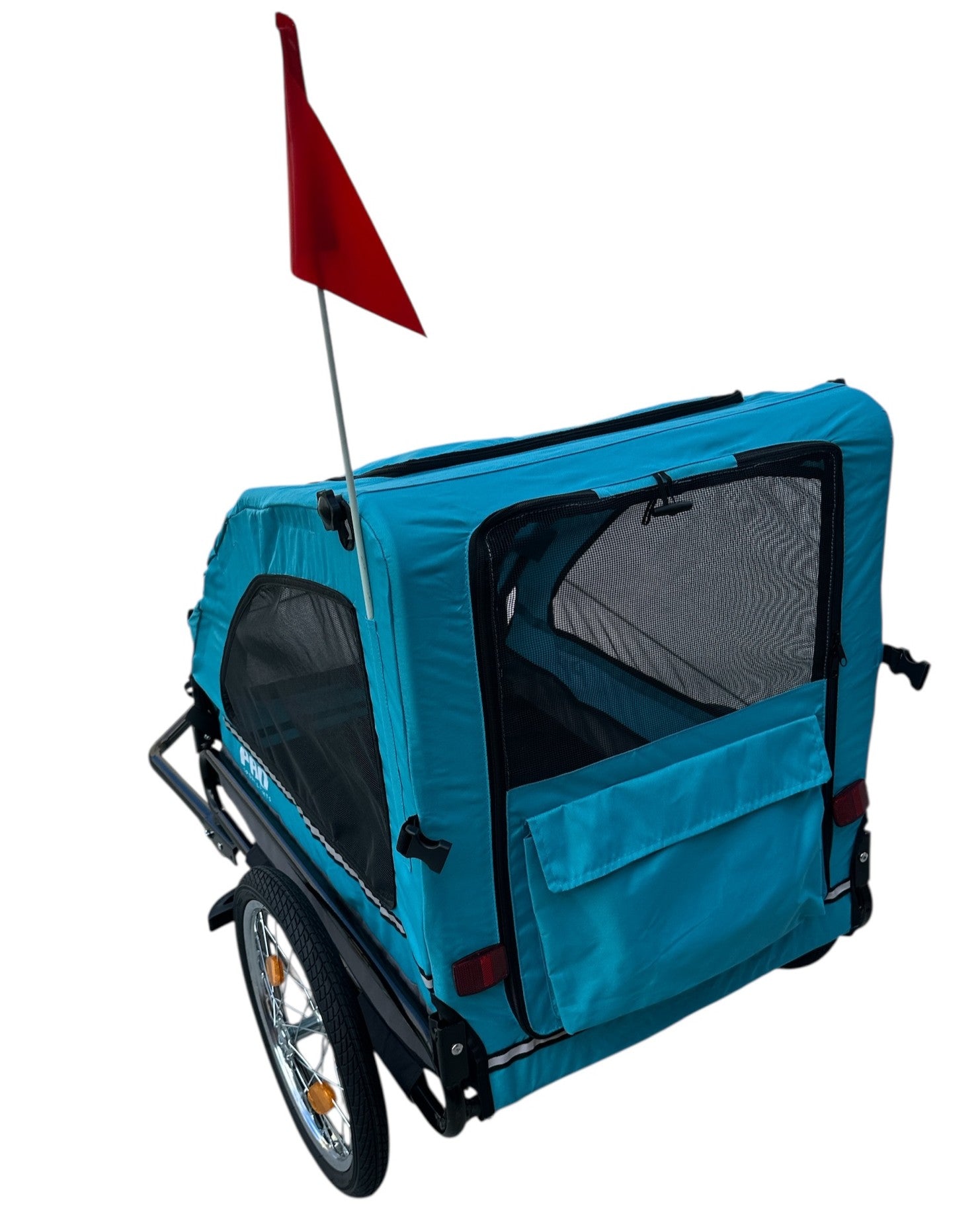 Hondenfietskar Blauw – Stevige Fietskar voor Honden met Reflectoren – Hondenkar tot 30 kg kopen online