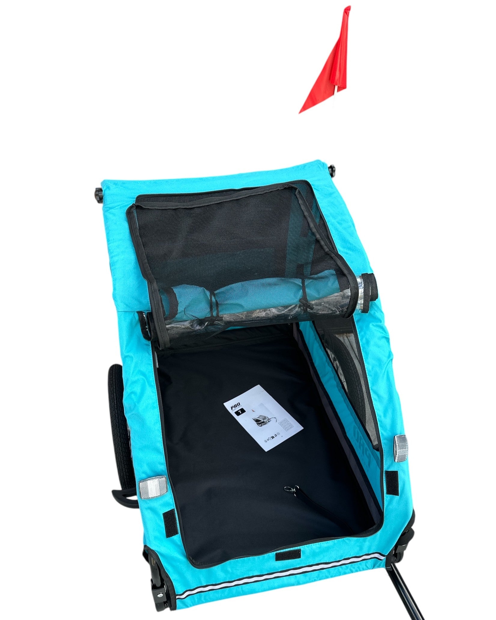 Hondenfietskar Blauw – Stevige Fietskar voor Honden met Reflectoren – Hondenkar tot 30 kg kopen online