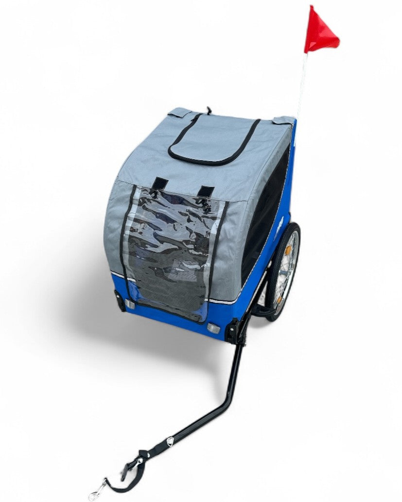 Hondenfietskar Fietskar hond - opvouwbaar - Hondenkar Deluxe Grijs - Max 30kg Kopen Online