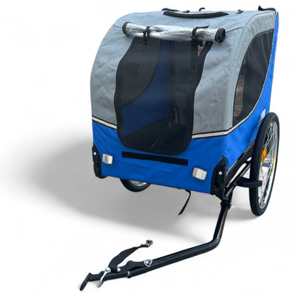 Pro Sport Lights Deluxe -koiran pyöräkärry – harmaa, enintään 30 kg
