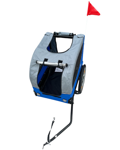 Pro Sport Lights Deluxe -koiran pyöräkärry – harmaa, enintään 30 kg