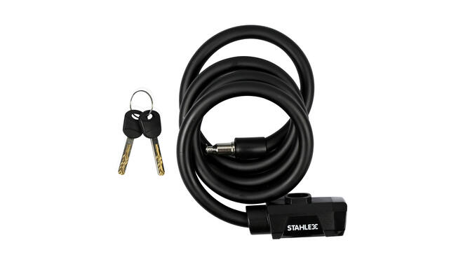 Kabelslot Fietsslot 12 x 1200 mm Zwart Elektrische Fiets Online Kopen