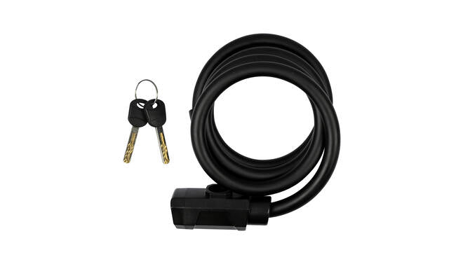 Kabelslot Fietsslot 12 x 1200 mm Zwart Elektrische Fiets Online Kopen