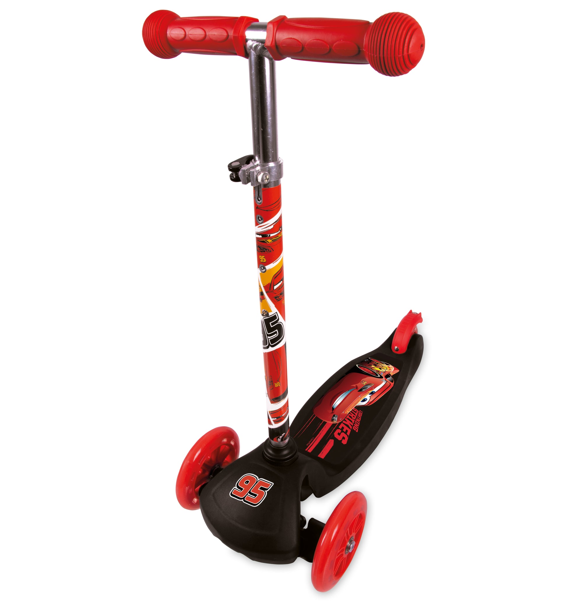 Kinderstep 3 Wielen Jongens Disney Cars Kinder Step Rood - 2-6 jaar - Inklapbaar kopen online