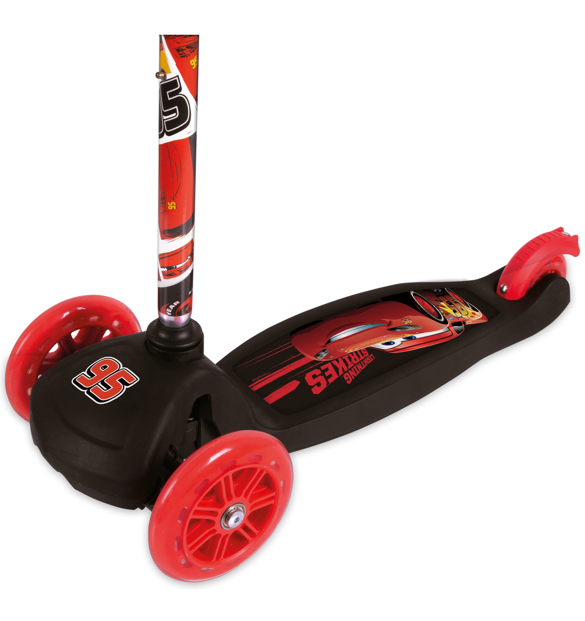Kinderstep 3 Wielen Jongens Disney Cars Kinder Step Rood - 2-6 jaar - Inklapbaar kopen online